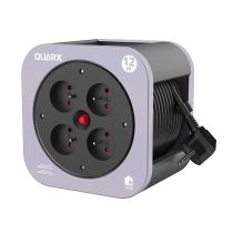 Enrouleur SBOX 4 prises Gris - Cable 12m