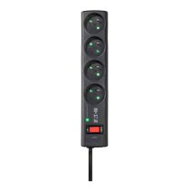 Multiprise parafoudre EATON 4 prises Noire - Cable 1m
