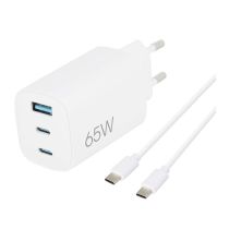 Chargeur secteur 3 ports EDENWOOD 65W 1 USB A 2 USB C