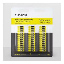 Lot de 36 Piles UNIROSS LR03 AAA