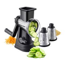 Râpe de cuisine rotative 3 tambours