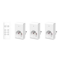Lot de 3 prises GAO Télécommandées Blanches