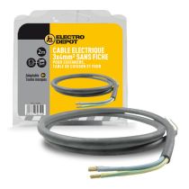 Câble d'alimentation électrique 3 x 4 mm2 ÉLECTRO DÉPÔT