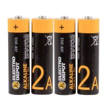 Lot de 4 Piles ELECTRO DÉPÔT Alcaline  AA - LR6