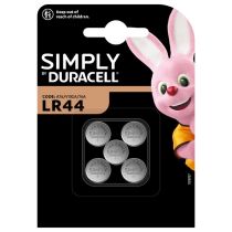 Lot de 5 Piles DURACELL Simply LR44