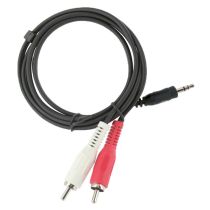Câble EDENWOOD JACK 3,5 / 2 RCA Noir 3 mètres