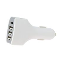 Chargeur allume cigare 4 ports USB-C et USB EDENWOOD 20W Blanc