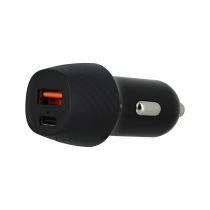 Chargeur allume cigare 2 ports USB et USB-C EDENWOOD 51W Noir