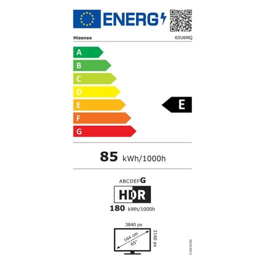 TV Mini-LED 65'' HISENSE 65U6NQ