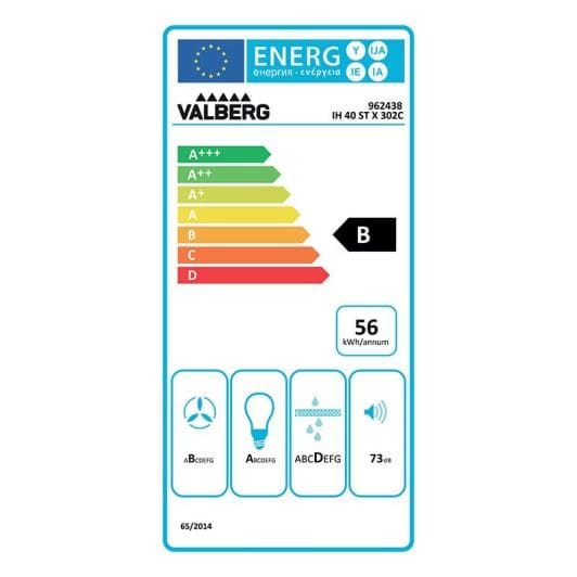 Hotte îlot VALBERG IH 40 ST X 302C