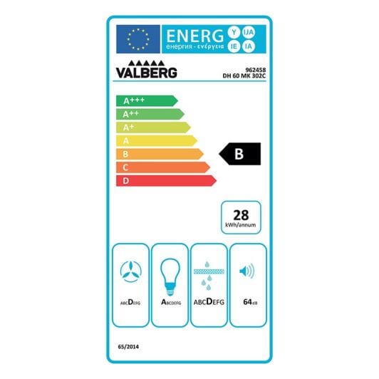 Hotte décorative VALBERG DH 60 MK302C 