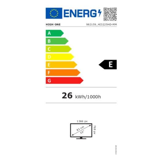 TV 32'' HIGH ONE HI3225HD-MM