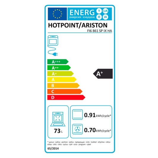 Four HOTPOINT à chaleur tournante FI6861SPIXHA