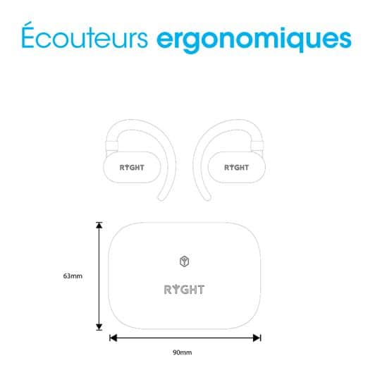 Ecouteurs RYGHT TWS EXTRA AURICULAIRE OP