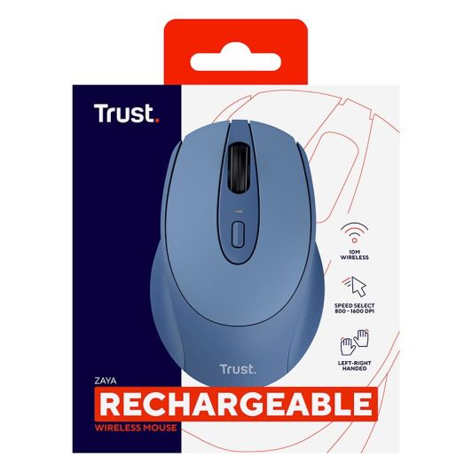 Souris sans fil TRUST ZAYA rechargeable bleue