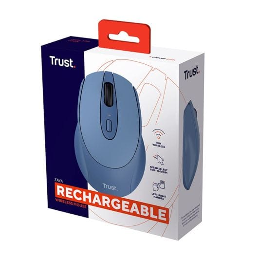 Souris sans fil TRUST ZAYA rechargeable bleue