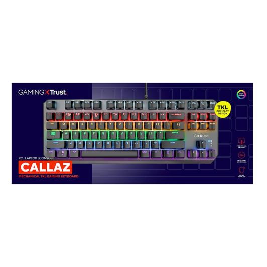 Clavier gamer TRUST TKL mécanique CALLAZ