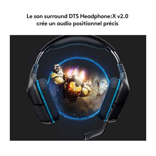 Casque gaming LOGITECH G432 filaire