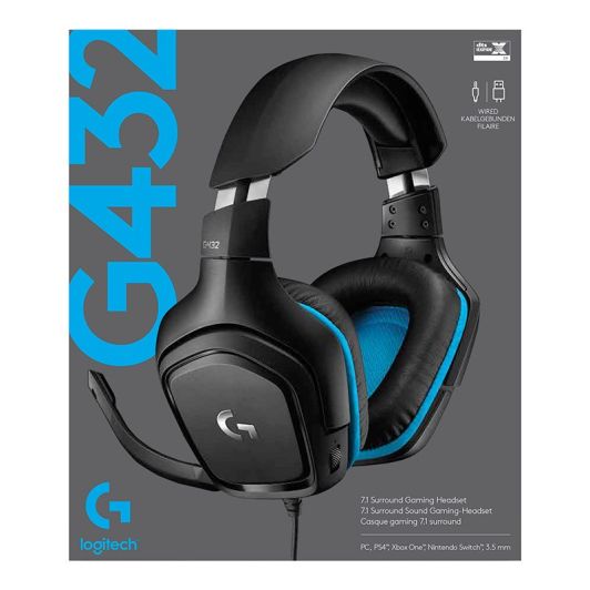 Casque gaming LOGITECH G432 filaire