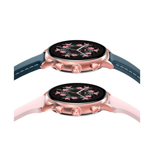 Montre connectée ECHO Rainbow Voyager Bleu + Bracelet Rose