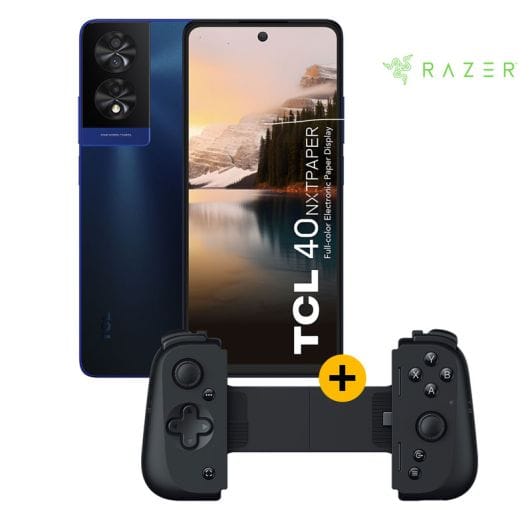 Smartphone TCL 40NXTPAPER 256Go Noir 4G + Manette Razer Kishi V2