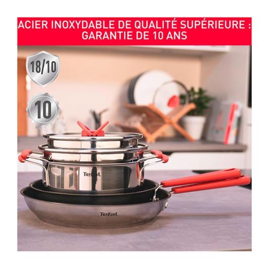 Batterie TEFAL Opti'Space inox 6 pièces