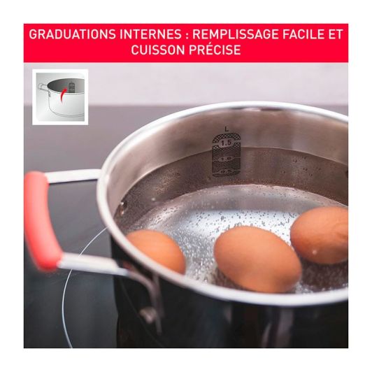 Batterie TEFAL Opti'Space inox 6 pièces