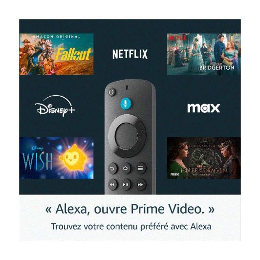 Passerelle Multimédia FIRE STICK TV AMAZON HD 2024 avec télécommande