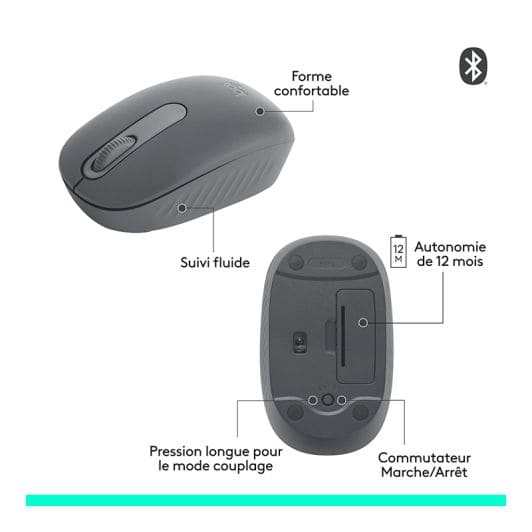 Souris sans fil LOGITECH M196 Graphite bluetooth