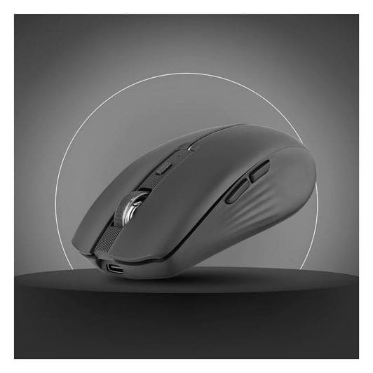 Souris rechargeable bluetooth DUAL CONNECT noire - GRADIENT