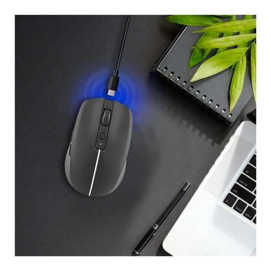 Souris rechargeable bluetooth DUAL CONNECT noire - GRADIENT