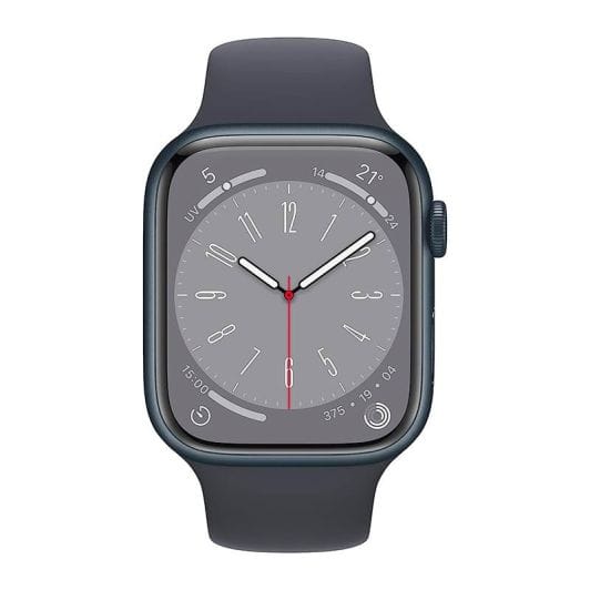 Montre Connectée APPLE WATCH Série 8 41mm Noir Reconditionnée Grade A+