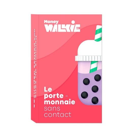 PORTE MONNAIE SANS CONTACT MONEY WALKIE BUBBLE TEA 