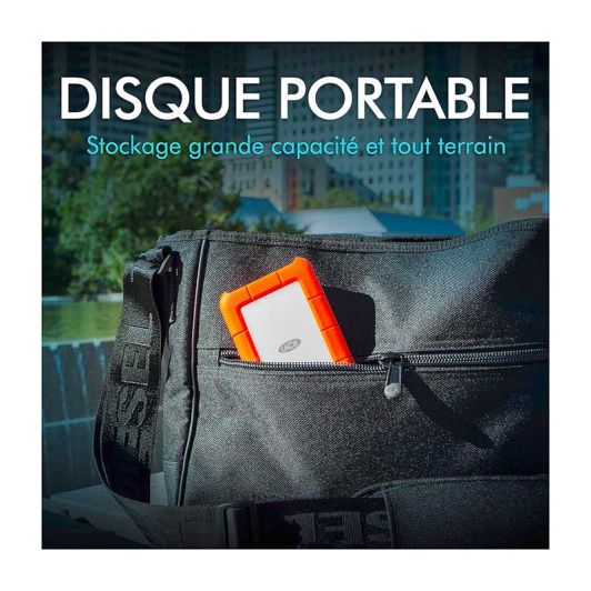 Disque Dur LACIE RUGGED USB-C 1To