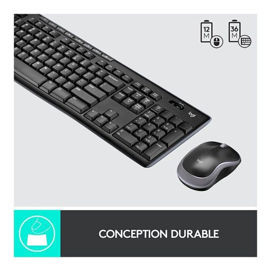 Pack Clavier + souris sans fil LOGITECH MK270