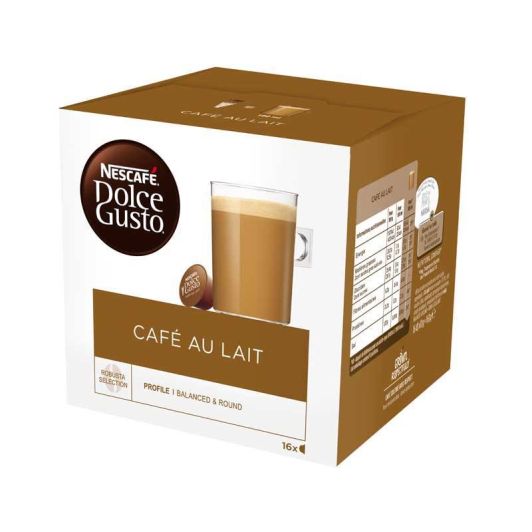 Dosettes café DOLCE GUSTO Café au lait 