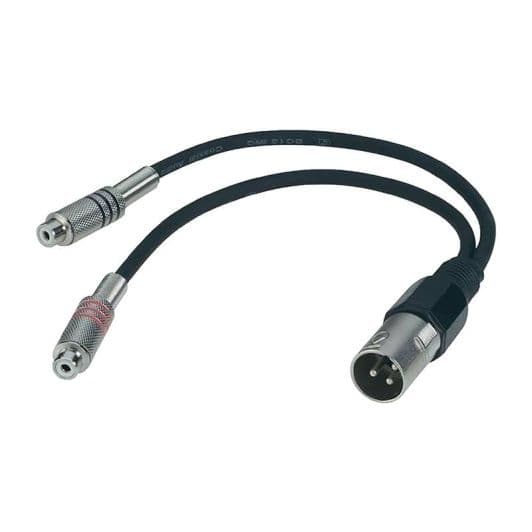 Cordon SEDEA 2 RCA FEMELLE/ 1 XLR MALE