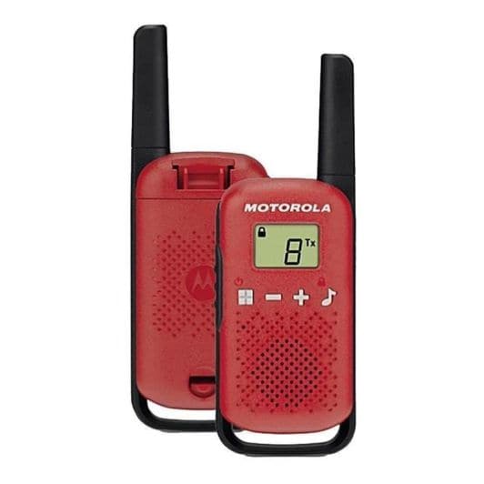 Talkie Walkie MOTOROLA T42 RED x 2