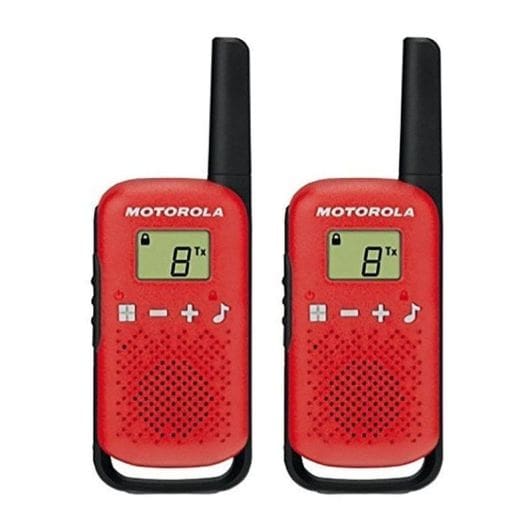 Talkie Walkie MOTOROLA T42 RED x 2