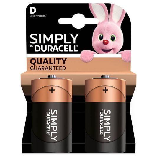 Pile DURACELL Simply D X2 - LR20