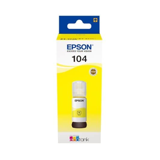 Encre EPSON T104 Ecotank Jaune - 65ml