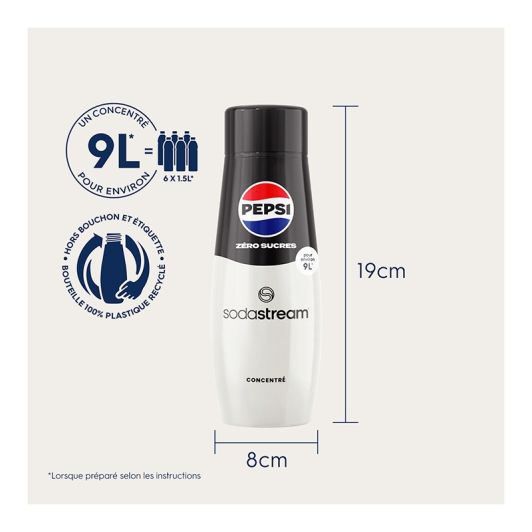 Concentré SODASTREAM PEPSI ZERO SUCRES 440ml