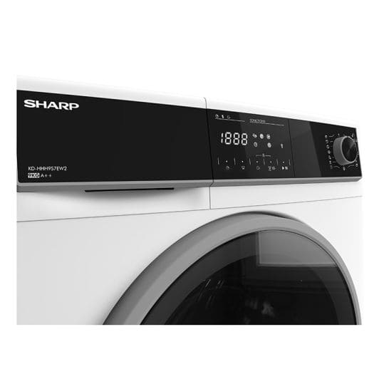 Sèche-linge pompe à chaleur 9 Kg SHARP KD-HHH9S7EW2