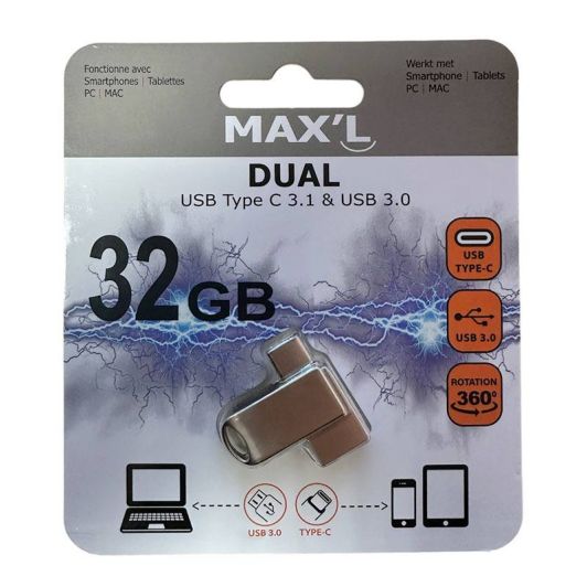 Clé USB OTG 3.0 MAX'L 32Go