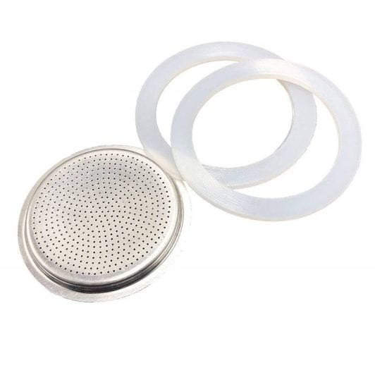 ACCESSOIRES 2 joints + filtre rechange pour cafetière italienne 6 tasses