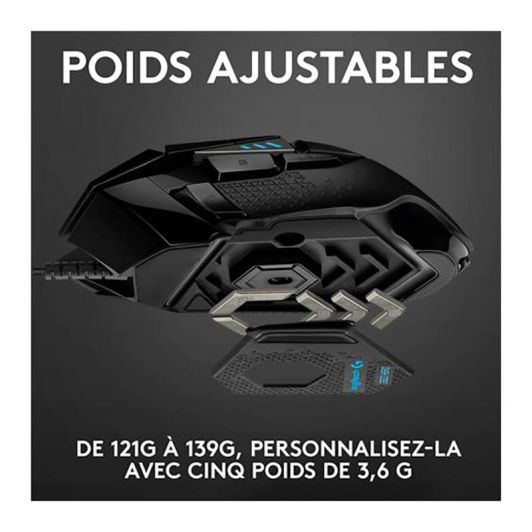 Souris Gaming LOGITECH G502 HERO filaire