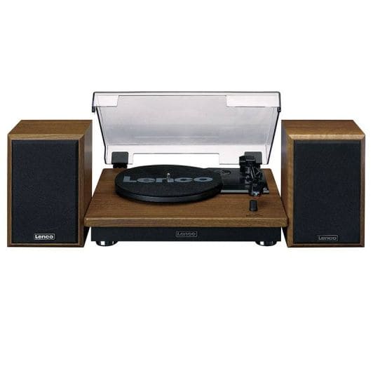 Platine vinyle LENCO LS-100WD avec haut-parleurs