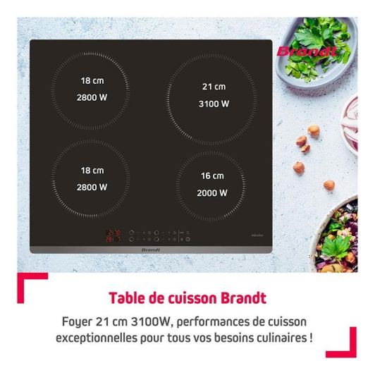 Plaque de cuisson induction BRANDT BPI 6420 B