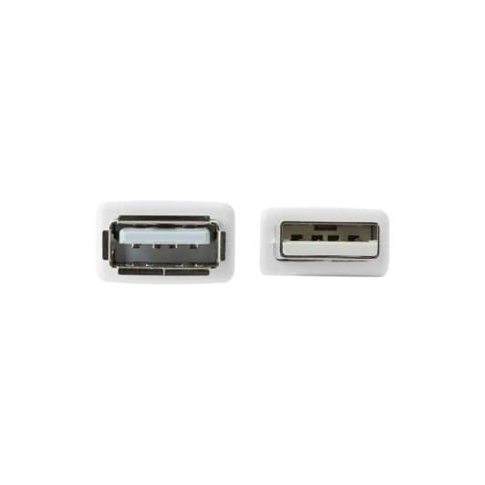 Câble USB femelle EDENWOOD vers USB mâle blanc 5m