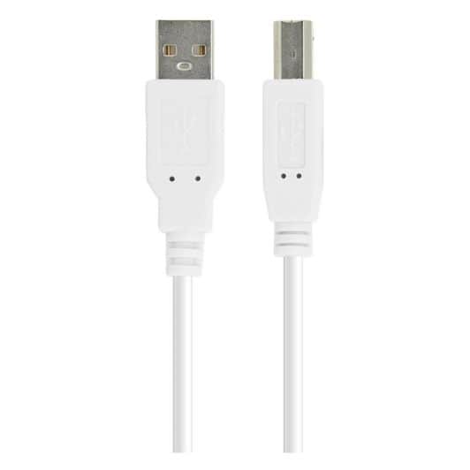 Câble imprimante USB 2.0 EDENWOOD blanc 5m